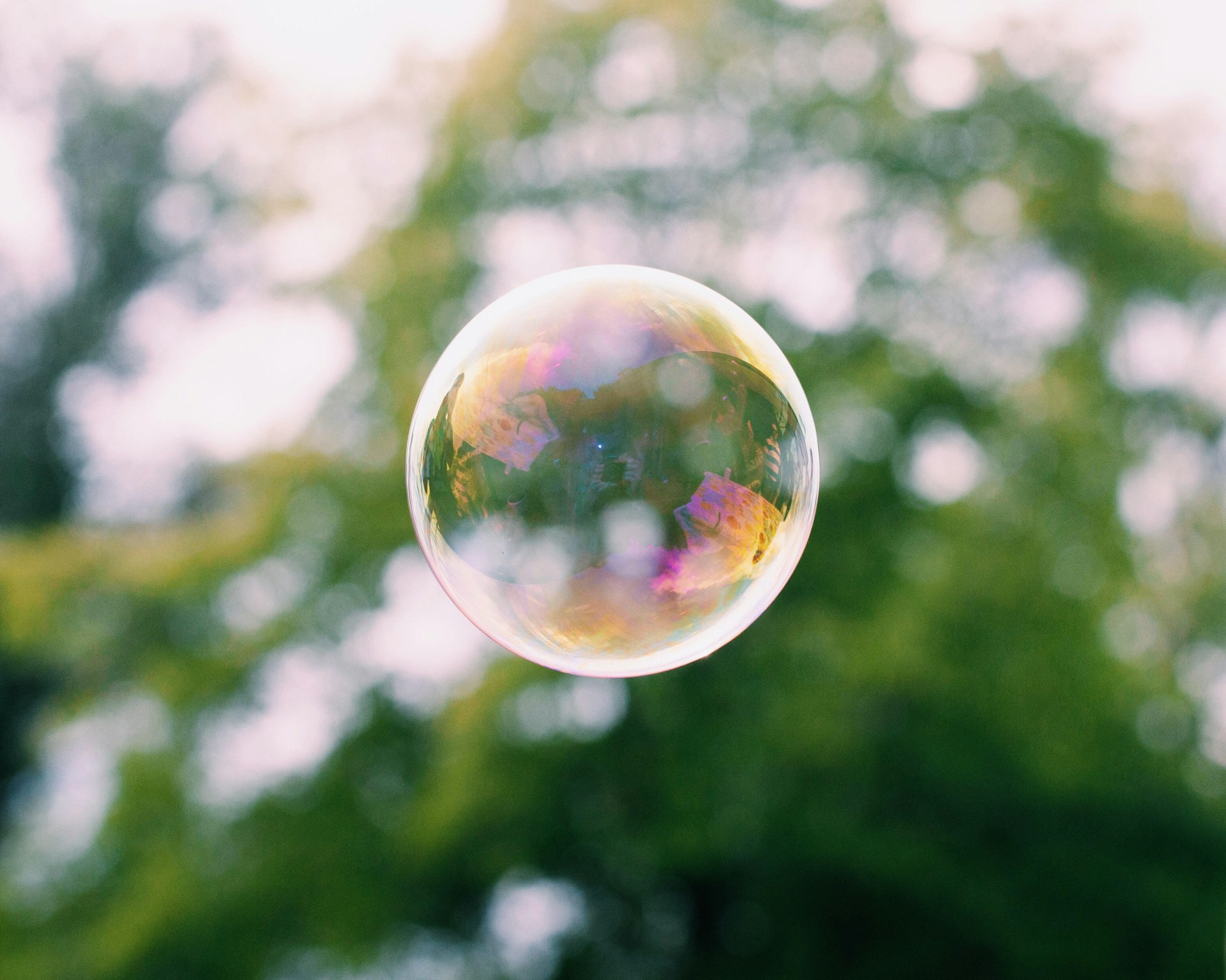 bubble zoals misschien AI een bubbel is...